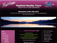 Tablet Screenshot of hayfieldqualitytours.com